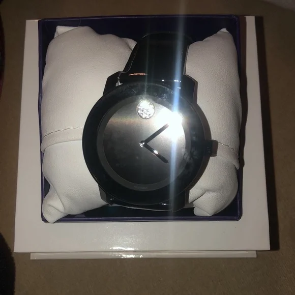 Movado Bold Leather Belt Watch